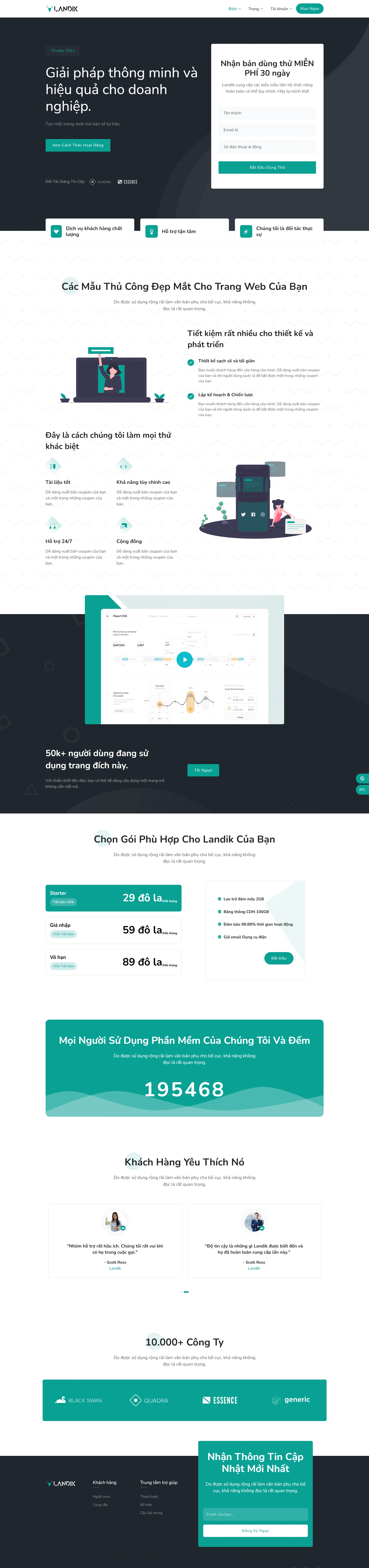 Landing page - L01