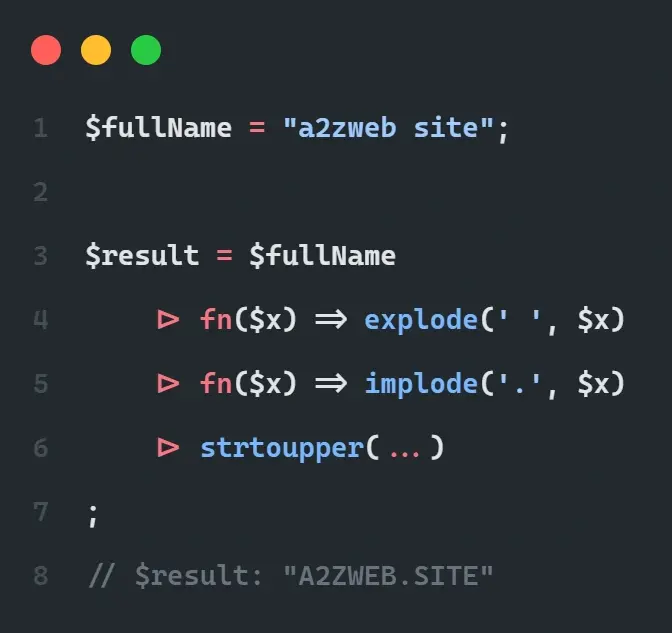 PHP 8.5: Toán tử Pipe (|>) - Tính năng mới đáng chú ý